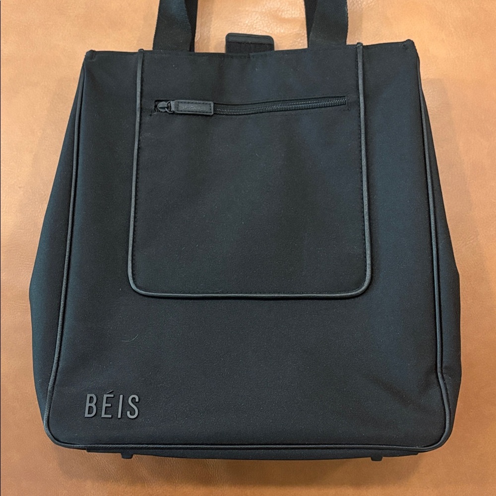 BEIS Black North to South Tote